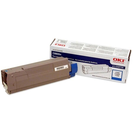 Oki Oki Cyan Toner For C8800N, C8800Dn, C8800Dtn - 6K Yield 43487735